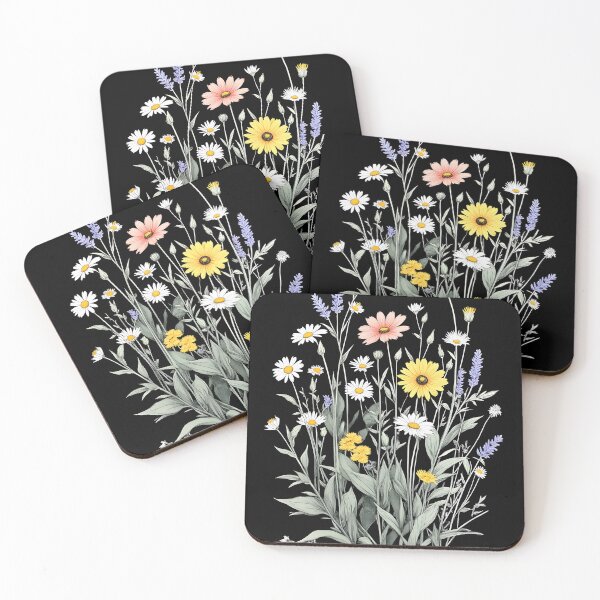 Item preview, Vibrant Wildflower Bouquet – Pink Daisies, Sunflower & Lavender designed and sold by MaciejRudzinsky.