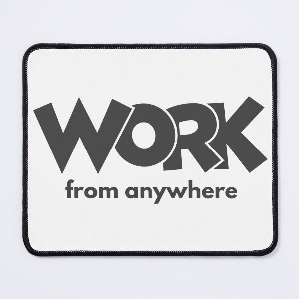 Item preview, Work From Anywhere – Digital Nomad & Remote Work Typography Design designed and sold by StudioAyinla.