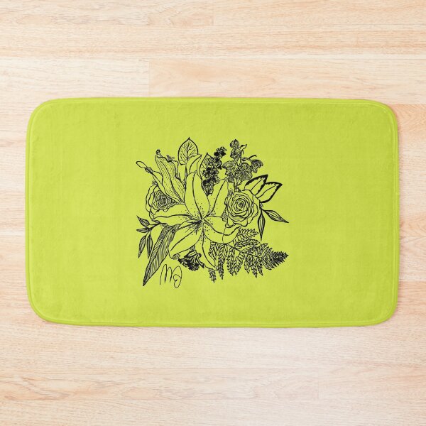Item preview, Inkborne Bouquet - Neon Yellow designed and sold by DancingMotifs.