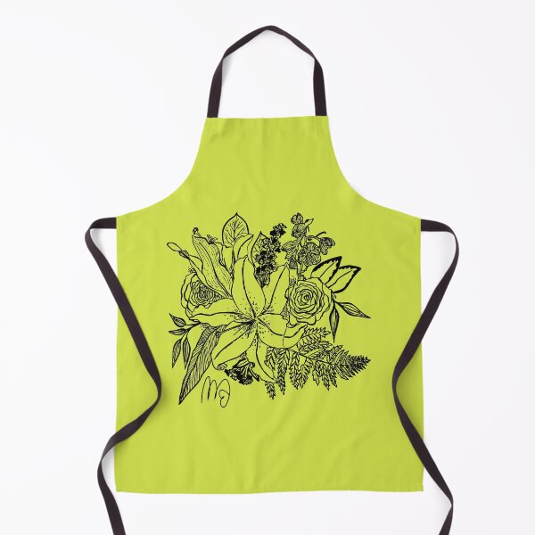 Item preview, Inkborne Bouquet - Neon Yellow designed and sold by DancingMotifs.