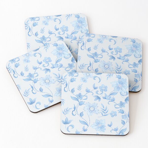 Item preview, Blue & White Chinoiserie Garden | Elegant Floral Pattern | Soft Blue Porcelain  designed and sold by Piret Victoria Ribas.