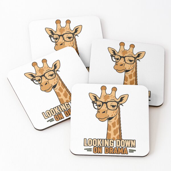 Item preview, Looking Down On Drama Funny Giraffe Shirt Sarcastic Giraffe Tee designed and sold by PINK FREE.