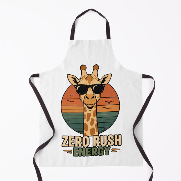 Item preview, Zero Rush Energy Funny Giraffe Shirt Chill Giraffe Retro Sunset Tee designed and sold by PINK FREE.