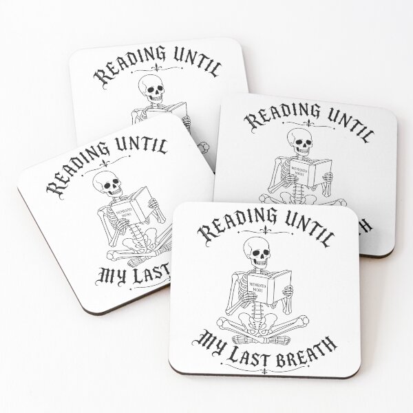 Item preview, Reading Until My Last Breath Book Skeleton designed and sold by moonlitlibrary.