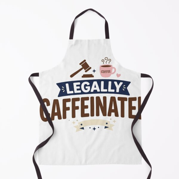 Item preview, Funny Legally Caffeinated Lawyer Coffee Sticker designed and sold by NiyaStudio.