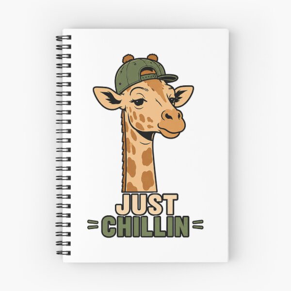 Item preview, Just Chillin Funny Giraffe Shirt Cool Giraffe Snapback Hat Tee designed and sold by PINK FREE.