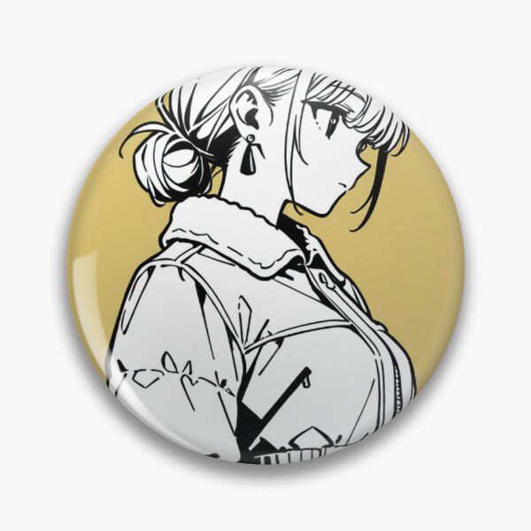 Item preview, Fashion - Woman in White Puffer Jacket Low Bun Anime designed and sold by AnimeShin.