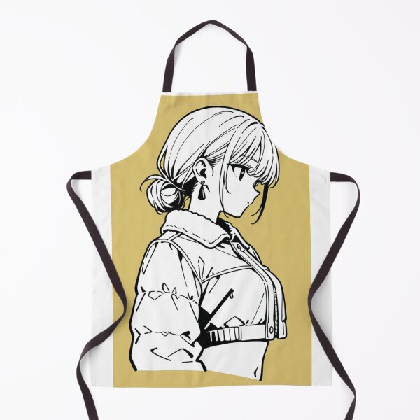 Item preview, Fashion - Woman in White Puffer Jacket Low Bun Anime designed and sold by AnimeShin.