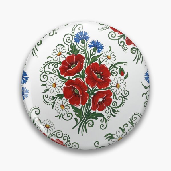 Item preview, Zalipie Polish Folk Floral Pattern designed and sold by Ewa Miller.