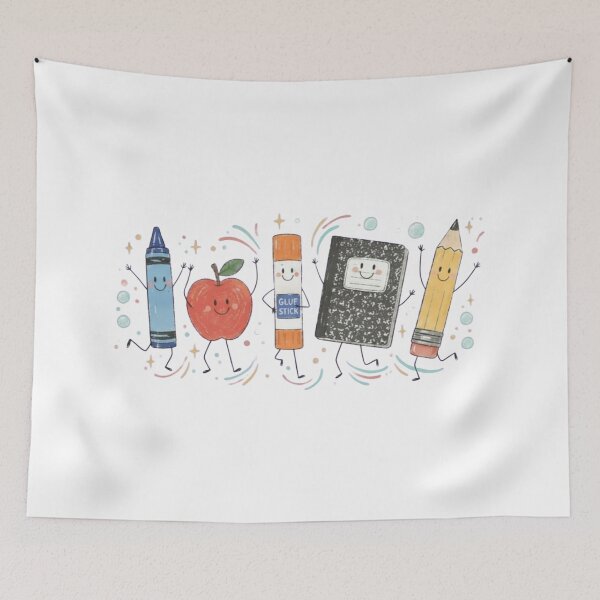 Item preview, Funny Teacher Life, Back To School, Preschool Teacher School, Crayon Apple Pencil Notebook  designed and sold by toongstudio.