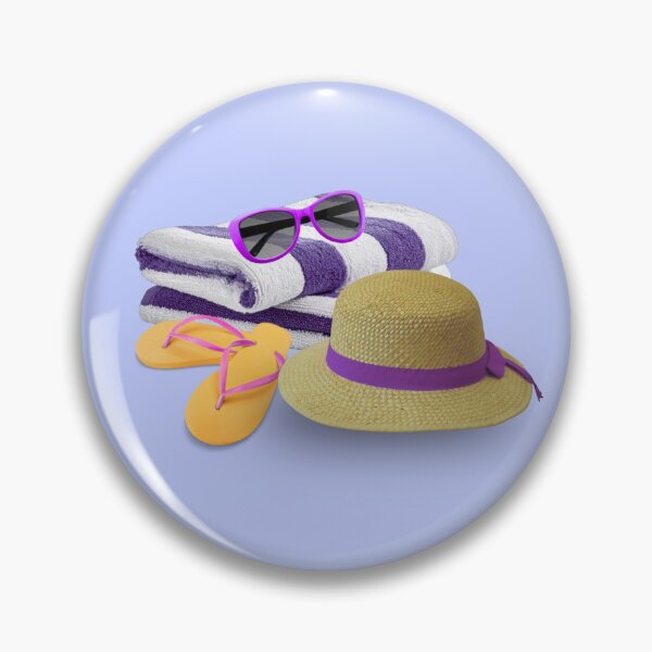 Item preview, Beach hat and sunnies in purple designed and sold by Meli-moo.