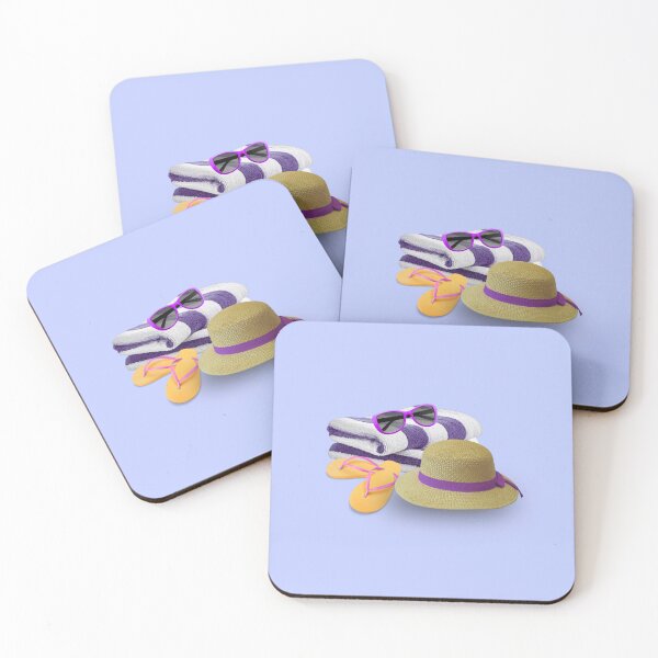 Item preview, Beach hat and sunnies in purple designed and sold by Meli-moo.