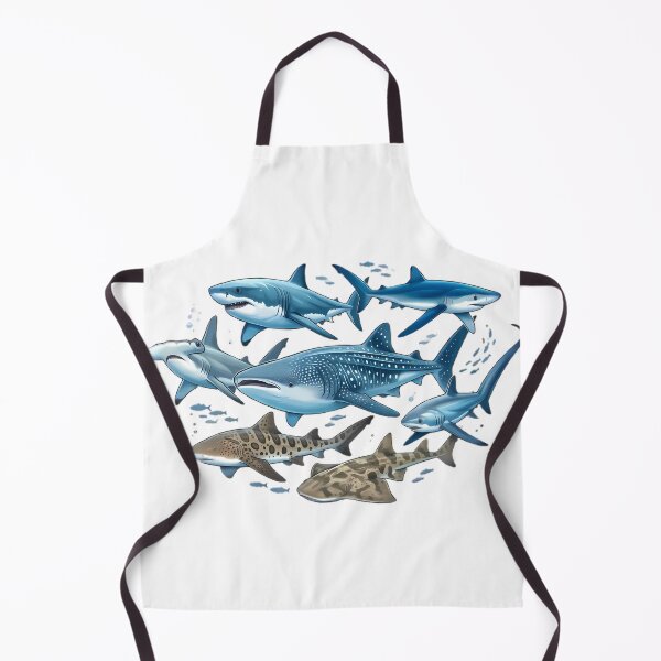 Item preview, An Illustration of Various Blue and Spotted Sharks designed and sold by By:MarcinK.