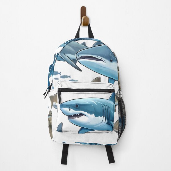 Item preview, An Illustration of Various Blue and Spotted Sharks designed and sold by Linework Studio.