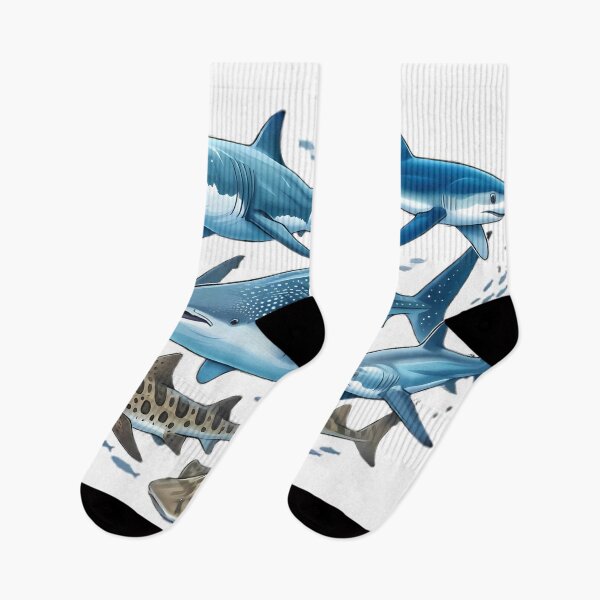 Item preview, An Illustration of Various Blue and Spotted Sharks designed and sold by By:MarcinK.