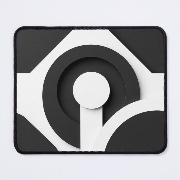 Item preview, Bold Minimalist Geometric Pattern in Black and White designed and sold by IntelliMindDesigns.