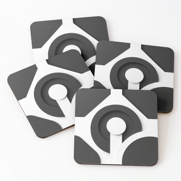 Item preview, Bold Minimalist Geometric Pattern in Black and White designed and sold by IntelliMindDesigns.