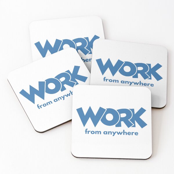 Item preview,  Work From Anywhere – Digital Nomad & Remote Work Typography Design designed and sold by StudioAyinla.