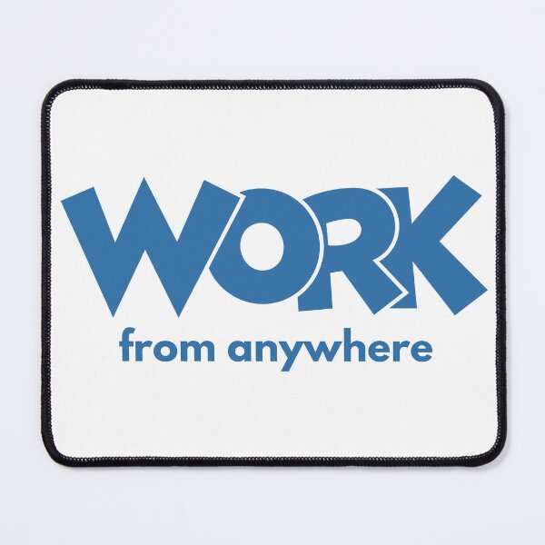 Item preview, Work From Anywhere – Digital Nomad & Remote Work Typography Design designed and sold by StudioAyinla.