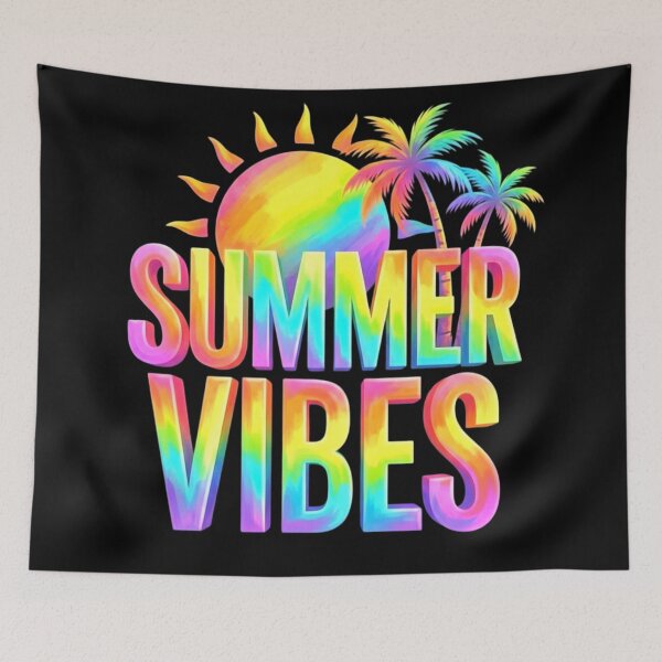 Item preview, Rainbow Summer Vibes Tropical Beach Sunset Design designed and sold by ExploreAura Studio.