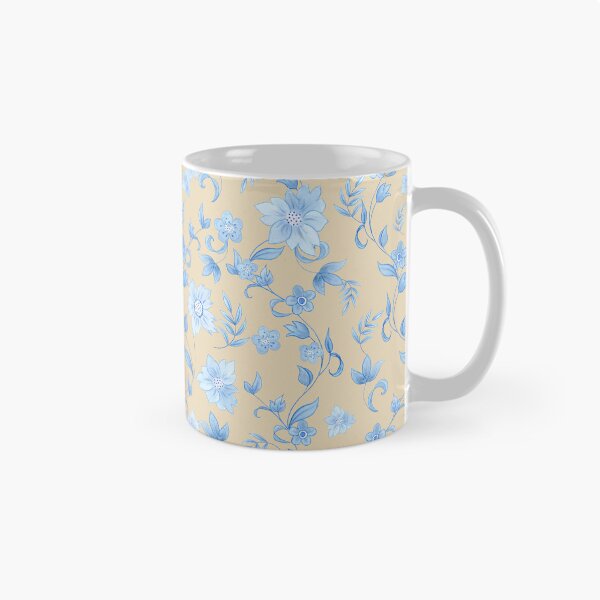 Item preview, Blue & White Chinoiserie Garden | Elegant Floral Pattern | Champagne Gold designed and sold by Piret Victoria Ribas.