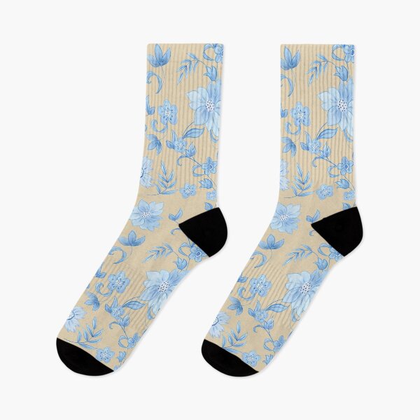 Item preview, Blue & White Chinoiserie Garden | Elegant Floral Pattern | Champagne Gold designed and sold by Piret Victoria Ribas.