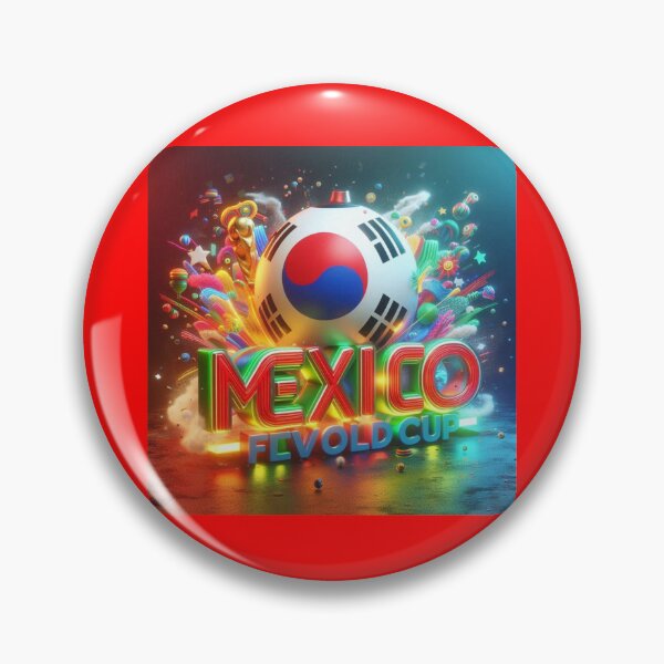 Item preview,  Mexico FIFA World Cup With Korean Flag Bright 3D  designed and sold by PaintMeWorld.