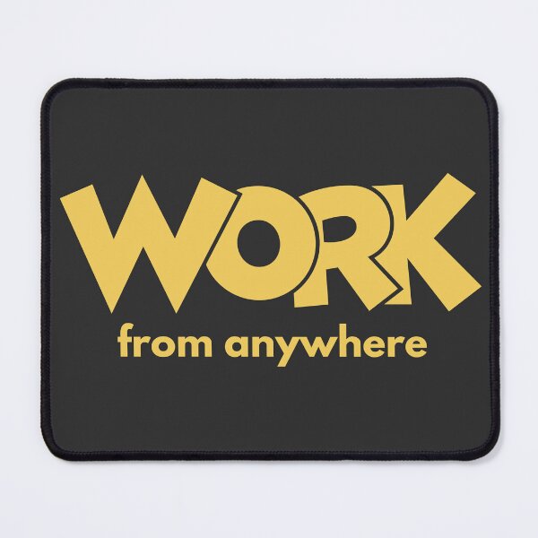 Item preview, Work From Anywhere – Digital Nomad & Remote Work Typography Design designed and sold by StudioAyinla.