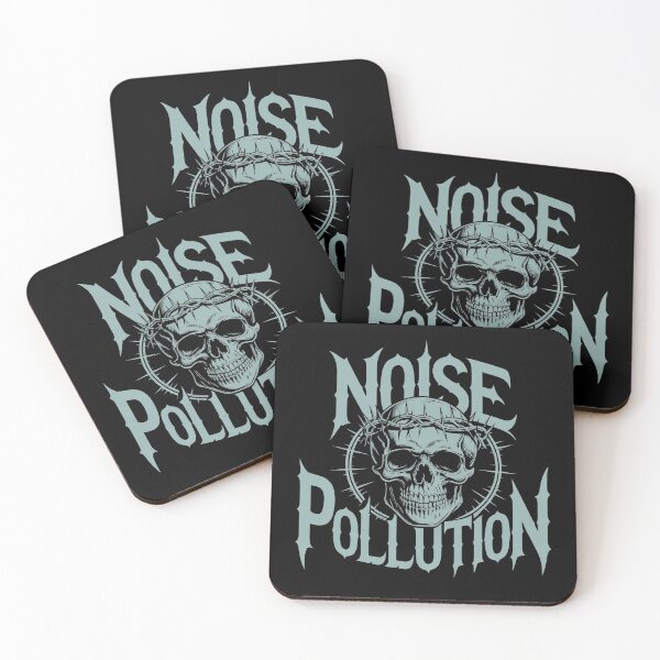 Item preview, Noise Pollution Death Metal Gothic Skull Streetwear designed and sold by Thompika.