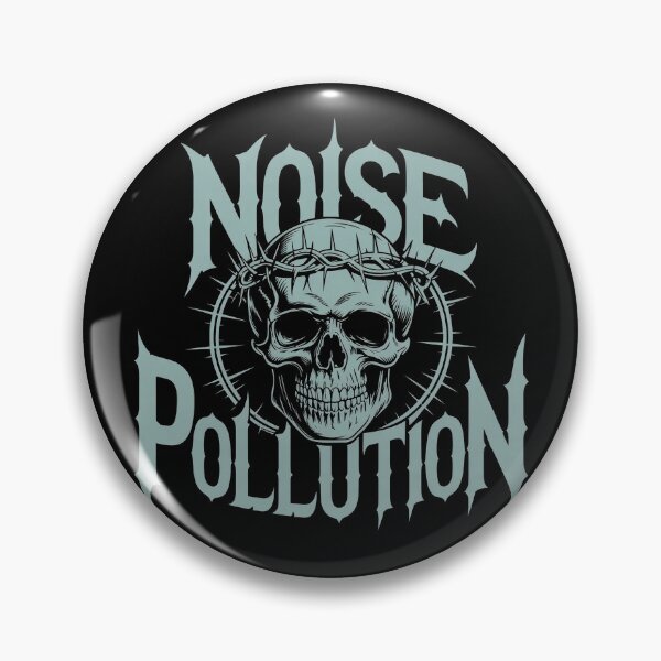 Item preview, Noise Pollution Death Metal Gothic Skull Streetwear designed and sold by Thompika.