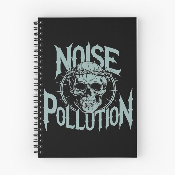 Item preview, Noise Pollution Death Metal Gothic Skull Streetwear designed and sold by Thompika.