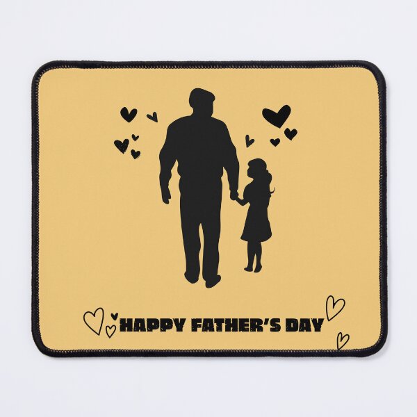 Item preview, Happy Father's Day Cute Father and Daughter Silhouette Art designed and sold by Kidix Arts.