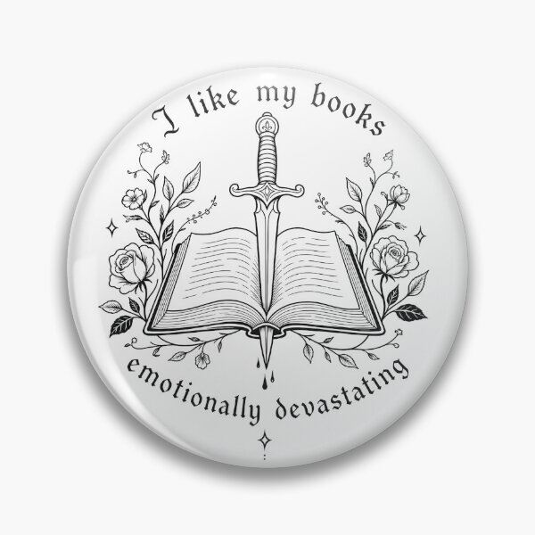 Item preview, I Like My Books Emotionally Devastating Bookish Dagger and Rose designed and sold by moonlitlibrary.