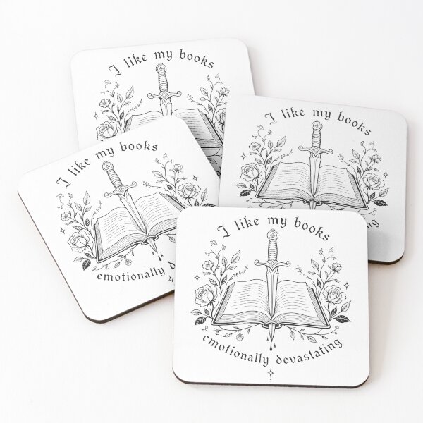 Item preview, I Like My Books Emotionally Devastating Bookish Dagger and Rose designed and sold by moonlitlibrary.