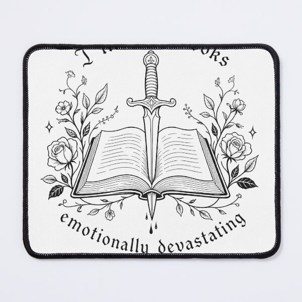 Item preview, I Like My Books Emotionally Devastating Bookish Dagger and Rose designed and sold by moonlitlibrary.