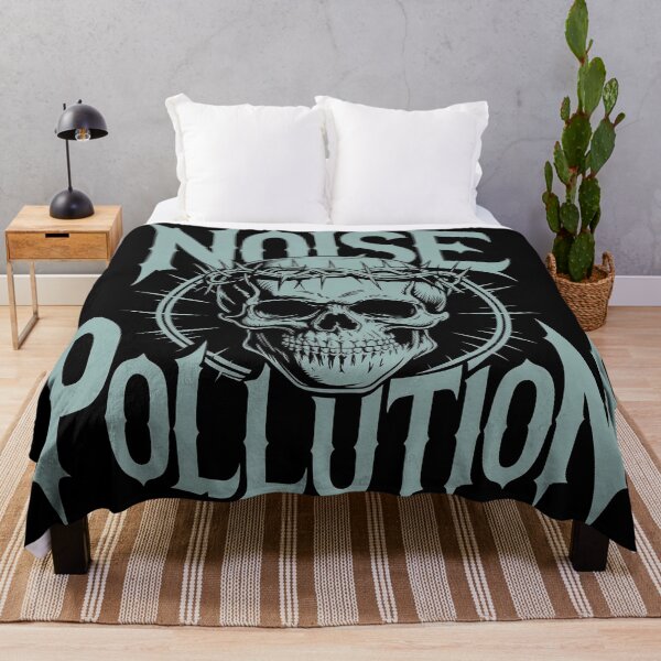 Item preview, Noise Pollution Death Metal Gothic Skull Streetwear designed and sold by Thompika.