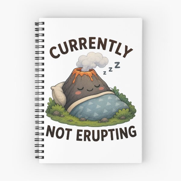 Item preview, Currently Not Erupting | Cute Sleeping Volcano designed and sold by NatureHarmony16.