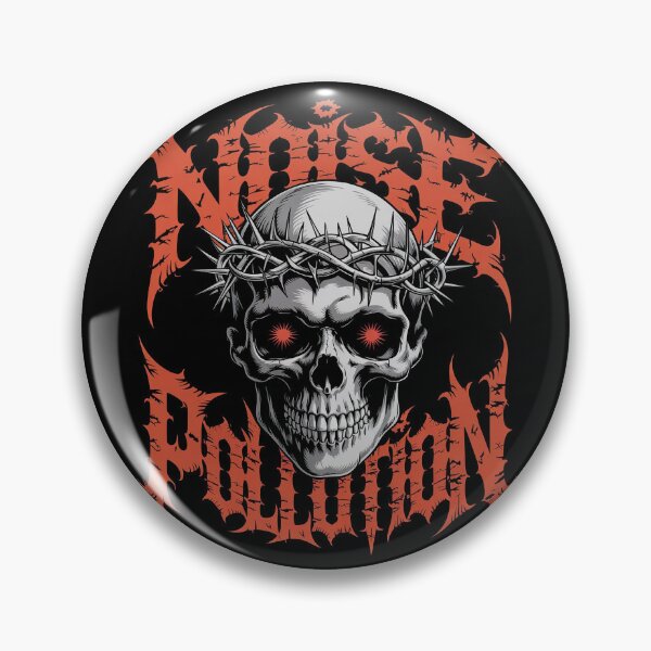 Item preview, Noise Pollution Death Metal Gothic Skull Streetwear designed and sold by Thompika.