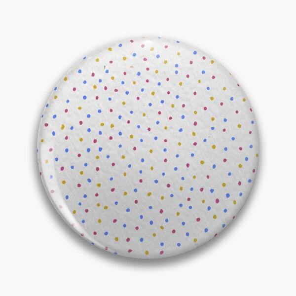 Item preview, Pink, Blue, and Yellow Organic Drawn Polka Dots on a White Paper Background, Small Sized Repeating Pattern designed and sold by Nicolette Olivier.