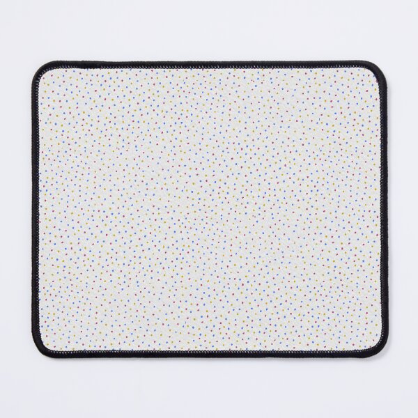 Item preview, Pink, Blue, and Yellow Organic Drawn Polka Dots on a White Paper Background, Small Sized Repeating Pattern designed and sold by Nicolette Olivier.