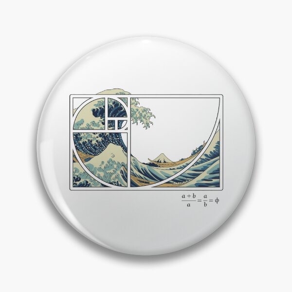 Item preview, The Great Wave Fibonacci designed and sold by charoen-design.