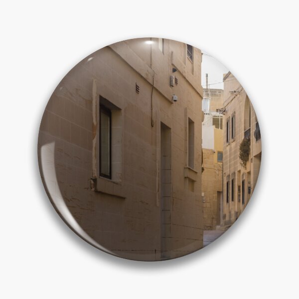 Item preview, Quiet Narrow Stone Alleyway Between Historic Buildings With Wall Lanterns And Mediterranean Character designed and sold by Nmallia.