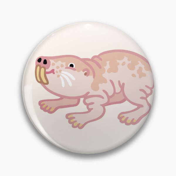 Item preview, Curious Creatures - Naked Mole Rat designed and sold by Victoria Barron.