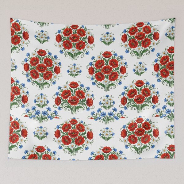Item preview, Zalipie Polish Folk Floral Pattern designed and sold by Ewa Miller.