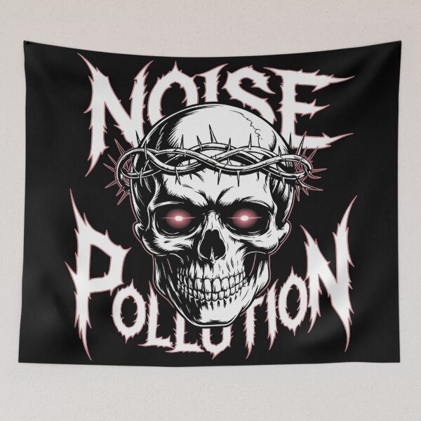 Item preview, Copy of Noise Pollution Death Metal Gothic Skull Streetwear designed and sold by Thompika.