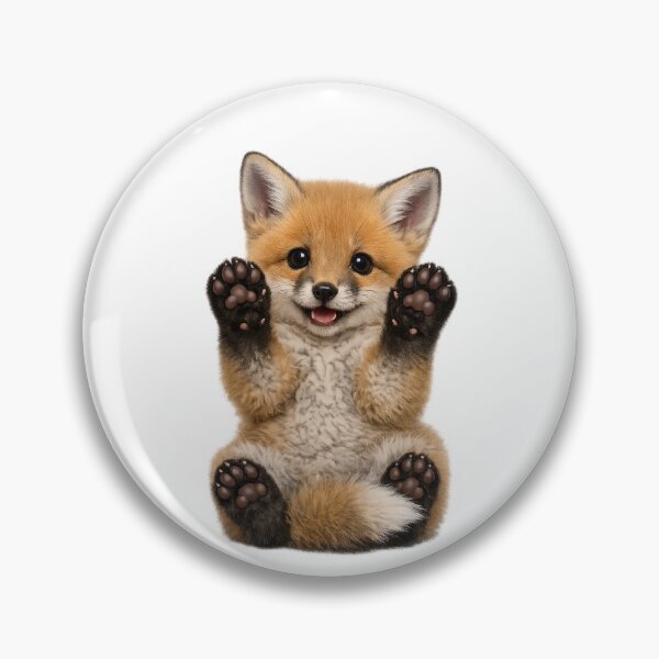 Item preview, Adorable baby red fox with raised paws designed and sold by Jyoti Rajput.