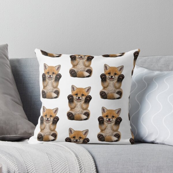 Item preview, Adorable baby red fox with raised paws designed and sold by Jyoti  Rajput.