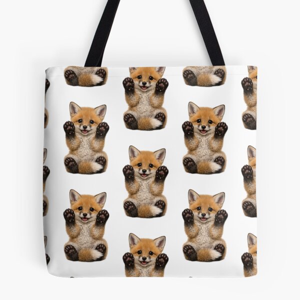 Item preview, Adorable baby red fox with raised paws designed and sold by Jyoti  Rajput.