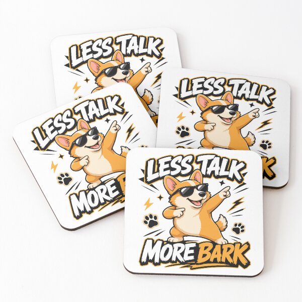 Item preview, Less Talk More Bark – Funny Dog Attitude Illustration designed and sold by storelibertys.