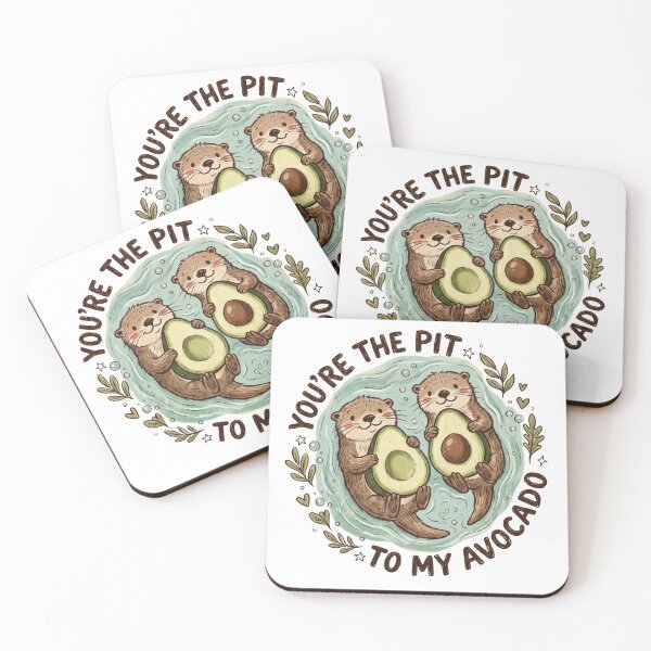 Item preview, Youre The Pit To My Avocado Otter Friends designed and sold by Tel A Pet.